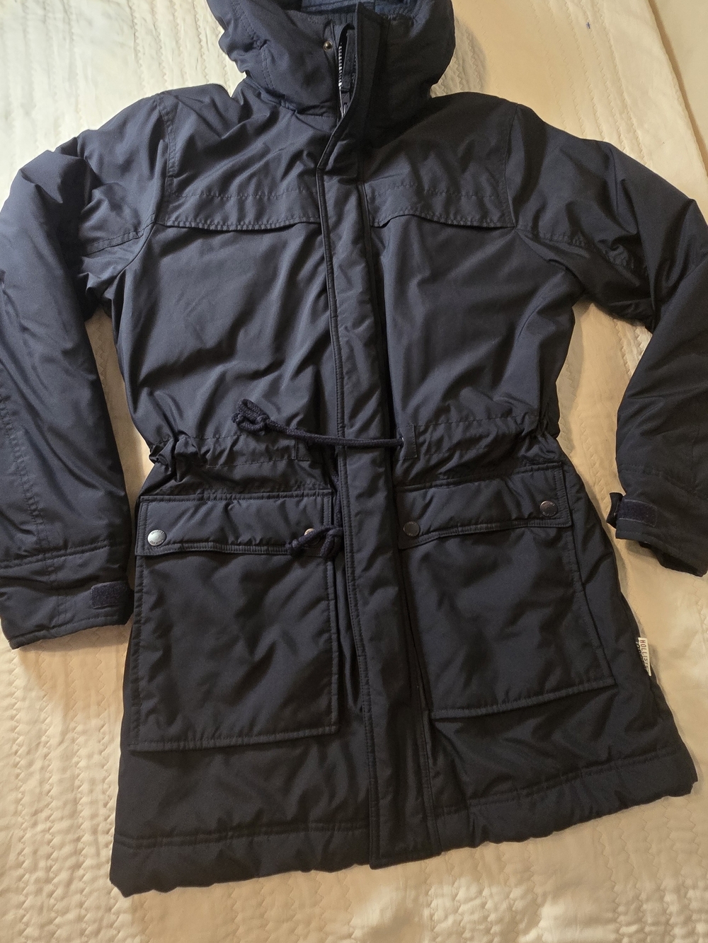 Hollister Dark Navy Field Parka with Hood